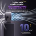 Circulating Fan Wall Mount Desktop 100 Speed High Speed Turbo Silent Fan Desktop Fan USB Digital Display 4000mah Large Capacity. 