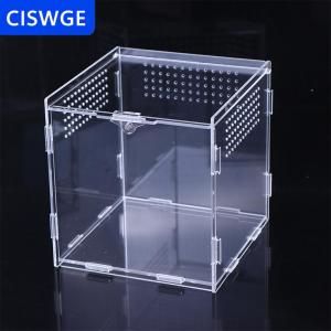 [COD] CISWGE Acrylic trong suốt bò sát chăn nuôi hộp Terrarium môi trường sống côn trùng nhện thằn lằn Bọ Cạp ăn lồng arboreal bao vây trường hợp