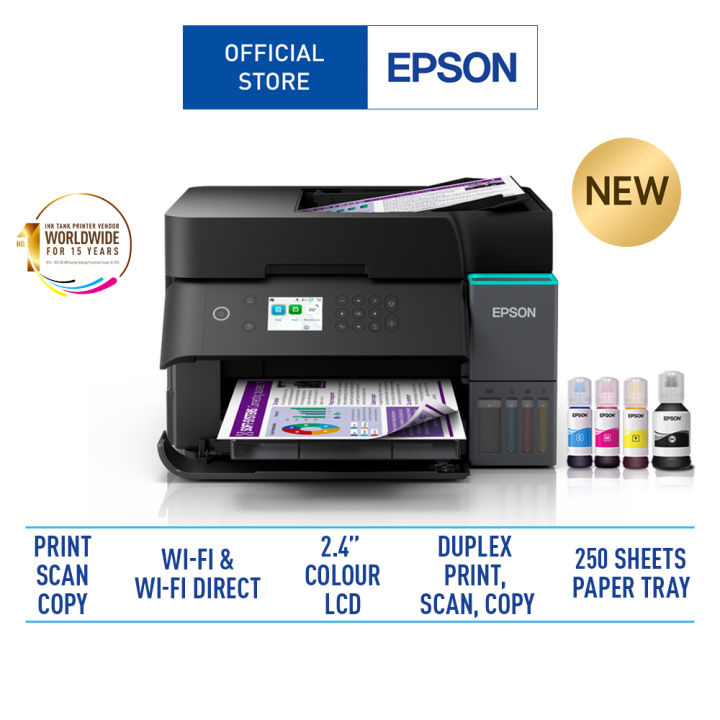 Epson EcoTank L6370 A4 Wi-Fi Duplex All-in-One Ink Tank Printer (Print ...