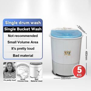 SHANBEN Home Portable Mini Washing Machine Built-in Blue Light Sterilization Compact Clothes Washer