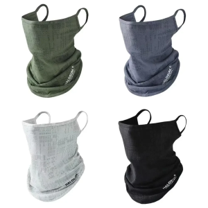 【NEW A 】1PCS Thin Breathable Quick-dry Outdoor Face Mask Sun Protection Summer Ice Silk Scarf Letter Pullover Neck Warmer