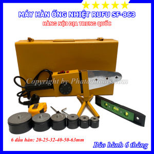 Máy Hàn Ống Nhiệt RUFU SF863 (1500W) - Đầu Hàn 20-63mm - Hàng Nội Địa Cao Cấp - Bảo Hành 6 Tháng