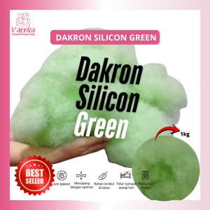 TERBARU Dakron Silicon Green - Isi 1 KG (1000 Gr) Halus Lembut Berkualitas