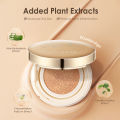 FOCALLURE Waterproof Long-Lasting Concealer Air cushion BB Cream Matte Natural Effect Soft Smooth BB Cushion Quick Touch-up Lightweight #GoldenAge Poreless. 