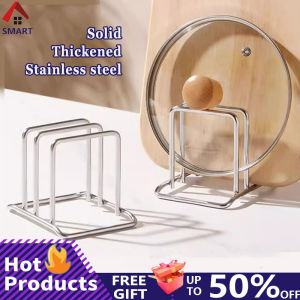 304 Stainless Steel Bold Countertop Kitchen Chopping Board Rack Pot Lid Shelf Large Chopping Board Holder Thickened