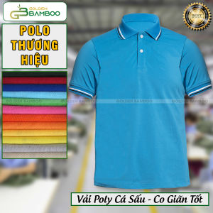 Áo Thun Nam Polo Trơn Poly Thái Phối Viền Cổ Bẻ Tay Ngắn chất vải thoáng mát Thương Hiệu GoldenBamboo