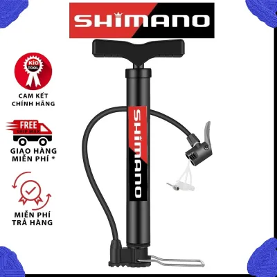 Bơm xe đạp xe máy SHIMANO nhỏ gọn cơ động van pháp mỹ