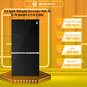 R-WB640VGV0(GBK) - Tủ lạnh Hitachi Inverter 569 lít R-WB640VGV0 (GBK) - GIAO TOÀN QUỐC - FREESHIP HCM