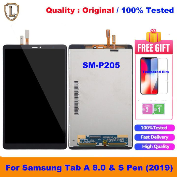 100% Tested Original LCD For Samsung Galaxy Tab A S Pen 2019