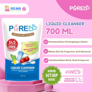 PureBB Laundry Liquid Refill 700ml - PureBB Sabun Cuci Pakaian Bayi Bebas Detergen SLS & Anti Fungi