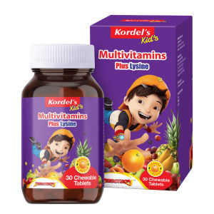 KORDELS KIDS MULTIVITAMINS PLUS LYSINE 30S