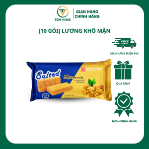 Lương Khô Mặn Cao Cấp Quân Đội ( 1 hộp 10 gói) - Tôm Vàng