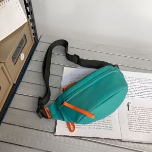 Túi đeo chéo 3 ngăn phong cách basic túi bao tử canvas đeo ngực cá tính