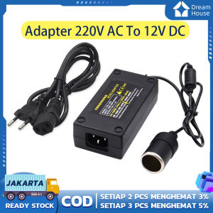 (coddalam Stok Dikirim Dari Jakarta)adaptor Ac To Dc 12 Volt Lighter Socket Converter 220 Volt Ke 12 V Socket Lighter Converter Lighter Adaptor Colokan Socket Listrik Mobil Kulkas 5a
