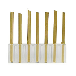 PHYHOO 7pcs Golden Pneumatic Carving Knife Set Professional Jewelry Processing & Engraving Tools