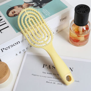 Sisir Rambut Portabel Vertikal Membersihkan Diri Scalp Massager Sisir Kecil Anti Kusut Rontok