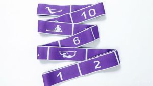 AE Digital Segmented Elastic Band Dance Resistance Band for Middle-Aged and Elderly Hip Exercise Yoga Fitness Adjustable Band