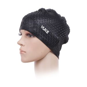 Mũ bơi người lớn YUKE - YM620 - Silicone không mùi đàn hồi cao phù hợp với tóc dài BINSPORTS MB002