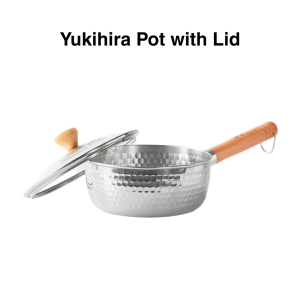[Ready Stock✨] KANDA 18CM Saucepan Cooking Pot Non-Coating Stainless Steel Pot Milk Pot Soup Pot Yukihira Pot No Stick With Lid 雪平锅