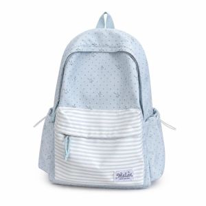 FLYING Stripe Polka Dot Backpack Star Solid Color Multifunctional Schoolbags Large Capacity Students Mochilas Outdoor