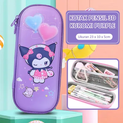 Tempat Pensil Anak Perempuan Kuromi & Laki Laki Kotak Pensil 3D Motif Unicorn Dino | PC1 Kivaro