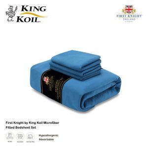 First Knight by King Koil Microfiber Fitted Bedsheet Set