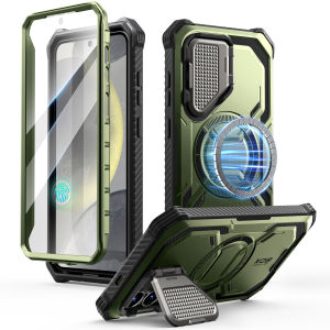 i-Blason Armorbox for Samsung Galaxy S25/S25 plus Case with Camera Cover  Wireless Charging Compatible Full Body Rugged Bumper Case with Built in Screen Protector Support Fingerprint ID
