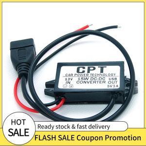 🚗🛵 Mô-đun chuyển đổi DC-DC Bộ đổi nguồn đầu ra USB 12V sang 5V 3A 15W