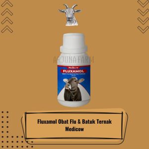 Fluxamol Obat Flu Batuk Demam Ternak Sapi Kambing Medicow 100Ml