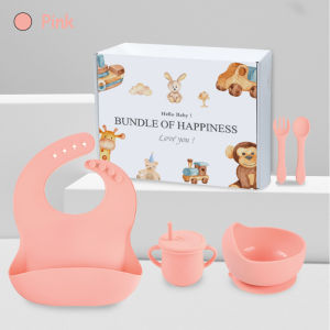 Payoe 5 In 1 Alat Makan Mpasi Bayi/Mangkuk Set Tempat Makan Anak/Peralatan Makan Bayi Silicone