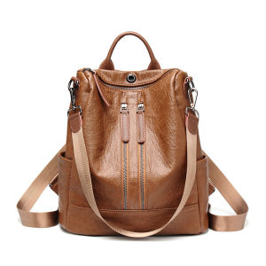 Royal Bagger New Goat Leather Sheepskin Backpack Fashion Handbags Travel Large Capacity Mummy Bag Travelling Backpacks For Women Girls