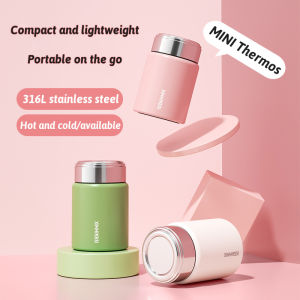 230ML Mini Pocket Thermal Cup Vacuum Tumbler with Strainer 316 Stainless Steel Insulation Water Bottle Portable Cup for Travel
