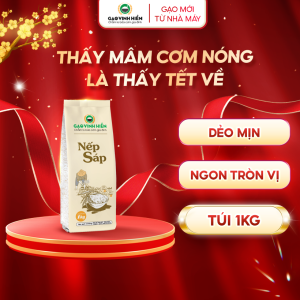 Nếp Sáp Vinh Hiển 1KG - Dẻo ngon đậm đà
