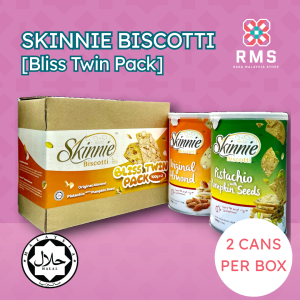 SKINNIE Biscotti: Bliss Twin Pack (100G/Can x 2 Flavours)