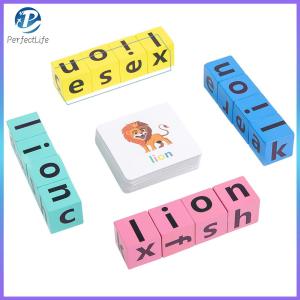 [จัดส่งในพื้นที่] คำภาษาอังกฤษที่ทำด้วยไม้การสะกดคำอักษรสนุก ๆ การเรียนรู้การสร้างบล็อกเด็กการสอนเอดส์การศึกษาต้นของขวัญการศึกษาพร้อมการ์ดสำหรับเด็กก่อนวัยเรียน [1-3 วันมาถึง]