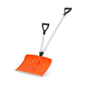 Portable 2 in 1 Aluminum Snow Shovel Tool Ergonomic Double Handle Design Lightweight Construction for All Weather Conditions