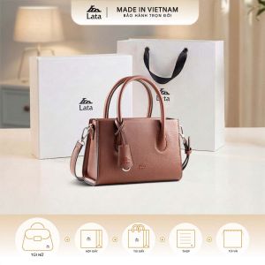 Bộ hộp quà trắng LATA (Túi xách nữ LATA TX41 + Hộp quà HQ2T + Túi giấy TG2T + Túi rút BVR3838 + Thiệp cảm ơn BT1)