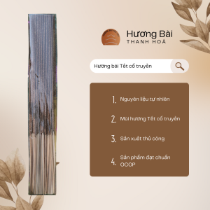 Hương Tết Hương Bài Yên Cát 100 Nén 30-35-42cm