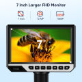 Elikliv EDM11S 7 Inch LCD Digital Microscope with Remote Control 32GB, EDM11 2000X 10 LEDs Biological Microscope for Adults Kids with Digital Microbial Lens, Windows/Mac OS Compatible. 