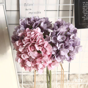 THE PIIXY (พร้อมส่ง) ดอกไฮเดรนเยีย Hydrangea สีพาสเทล ดอกไม้ปลอม ดอกไม้ ดอกไม้ประดิษฐ์ แต่งห้อง พร๊อบถ่ายรูป ของแต่งบ้า