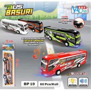 Mainan Anak Bus Basuri Bisa Menyala Lampu Dan Telolet Best Seller BP 19 | Mainan Bis Travel Roda Friction Viral | Mainan Anak Kemasan Kantong Murah Berkualitas | Mainan Seru Bis Basuri Musik Dan Lampu Ditekan menggunakan Baterai Jalan Manual Didorong