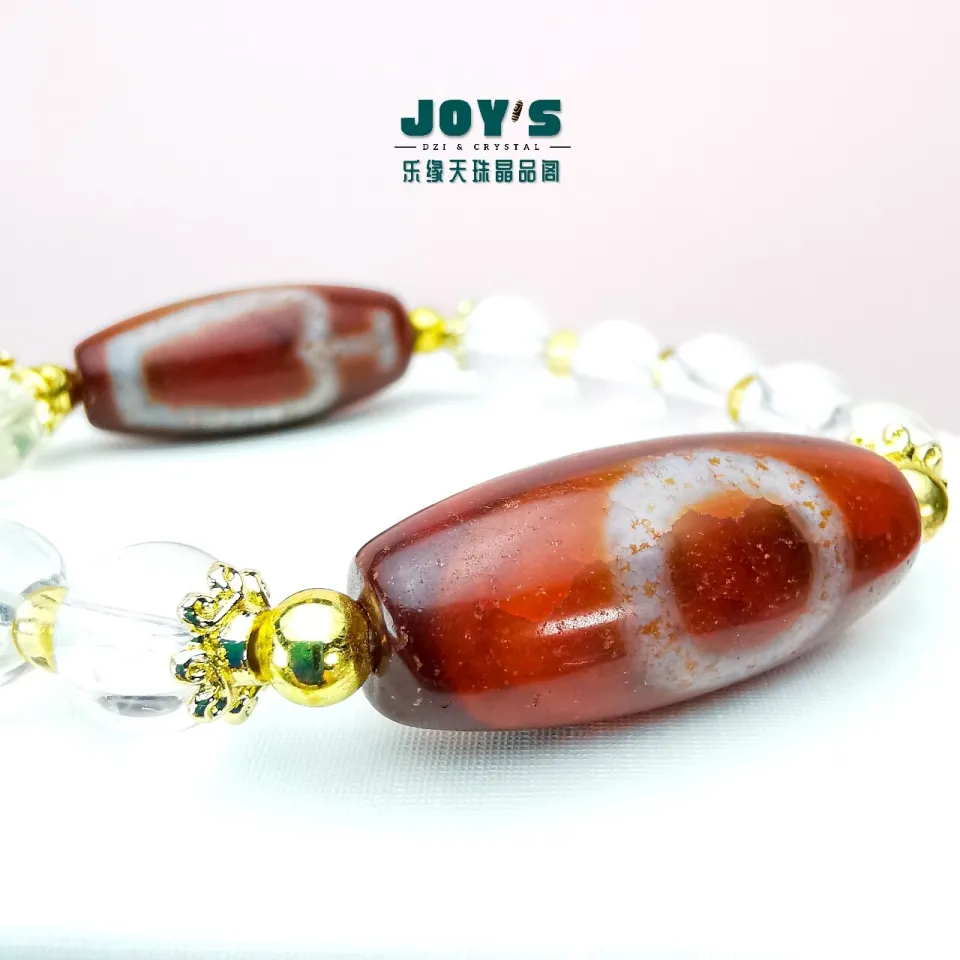 Joys Dzi Crystal 乐缘天珠晶品阁独家设计女生女性姐姐2024 CNY 天珠手