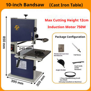 10 Inch Band Saw Woodworking Scroll Saw Puzzle Saw Benchtop Wood Cutting Machine