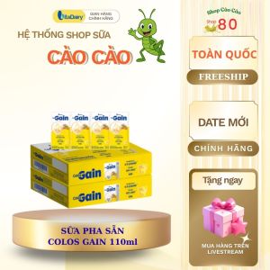 [Mẫu Mới] Sữa bột pha sẵn Colos Gain 48H/Thùng. Miễn dịch khỏe lên cân nhanh Vitadairy.