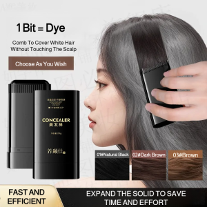 Hairdressing stick waterproof antisweat gray hair