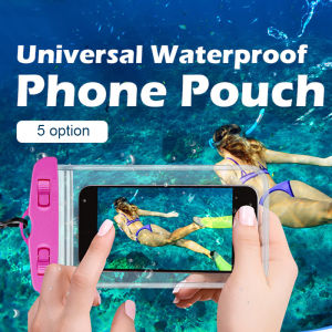 Universal Waterproof Phone Case Pouch Outdoor Smartphone Bag Case Dust Dirt Proof Floating Eco-Friendly PVC Dry Case Swimming Hot Spring Phone Bag 手机防水袋