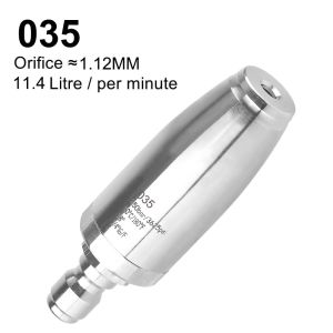 BUENOO Stainless Steel Turbo Nozzle 1/4 Quick Connect 3625 PSI Spray Head Portable Rotating Pressure Washer Tips for Pressure Washer