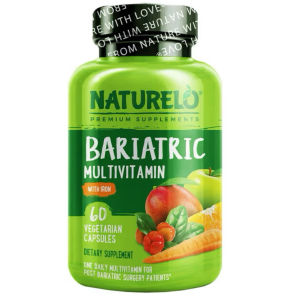 Iron Fortified Bariatric Multivitamin NATURELO 60 Vegetarian Capsules Daily All-Round Vitamin Supplement Tailored For Recovery And Nutrition Post Weight Loss Surgery