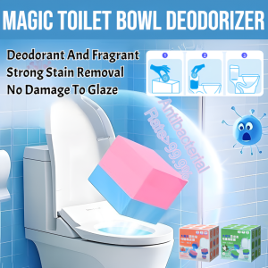 Magic Toilet Bowl Deodorizer Toilet Bowl Cleaner Deodorant Stain Remover Blue Tab Tablet Flush Deodorizes