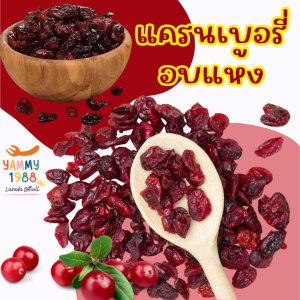 Yummy1988😋พร้อมส่ง💯 แครนเบอรี่ (ผ่าซีก) 500g.- 1Kg.🫐ไม่มีน้ำตาล อบแห้งธรรมชาติ อมเปรี้ยวกำลังดี นำเข้า US แครนเบอรี่อบแห้ง แครนเบอรี่อบ